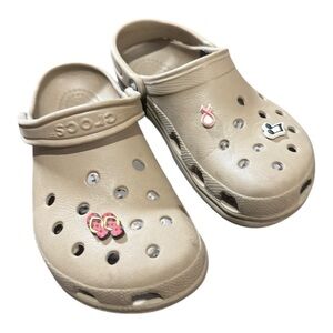 Tan Crocs (CHARMS  INCLUDED)